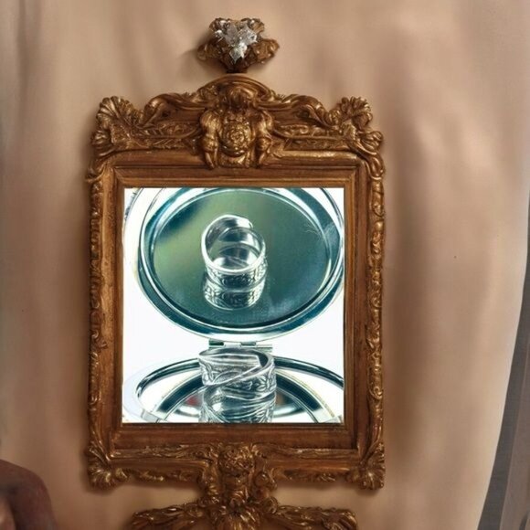 Artisan Floral Roses Ring Made of Japan National Stainless Steel Spoon Size 7 - Picture 13 of 17